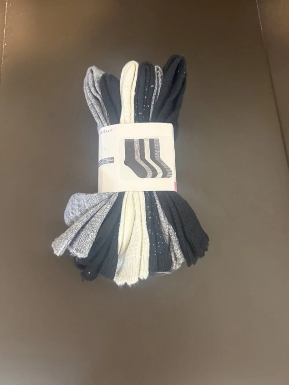 Cuddl Duds Women's 6 Pack Crew Socks (Size 4-10)